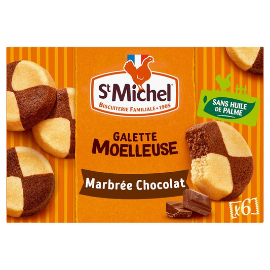 ST MICHEL Galette moelleuse marbrée chocolat 180g