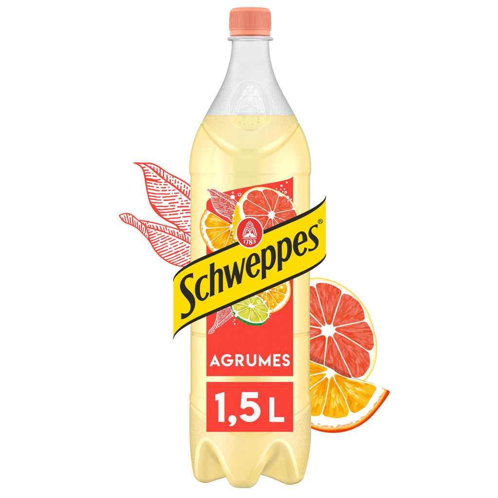 SCHWEPPES Boisson gazeuse saveur Agrumes 1.5L