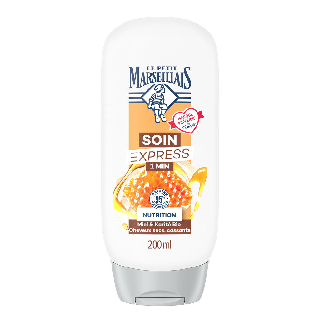 LE  PETIT MARSEILLAIS Après-shampooing soin hydratant express miel & karité bio 200ml