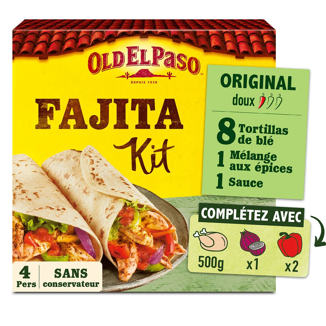 OLD EL PASO Mild Original Fajita Kit 500g
