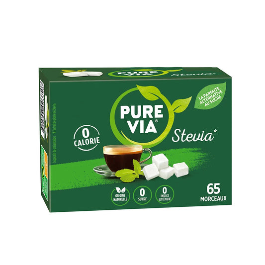 PURE VIA Edulcorant en morceaux Stévia Zéro calorie 130g