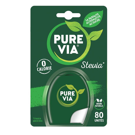 PURE VIA Édulcorant à base de Stévia 80 unités - 6,8