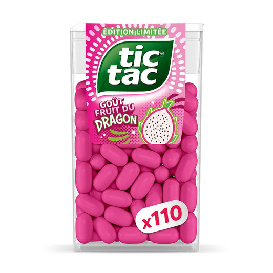 TIC TAC Pastilles Acidulé goût fruits du dragon 54g