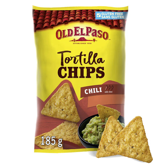 OLD EL PASO Chili Tortilla Chips 185g