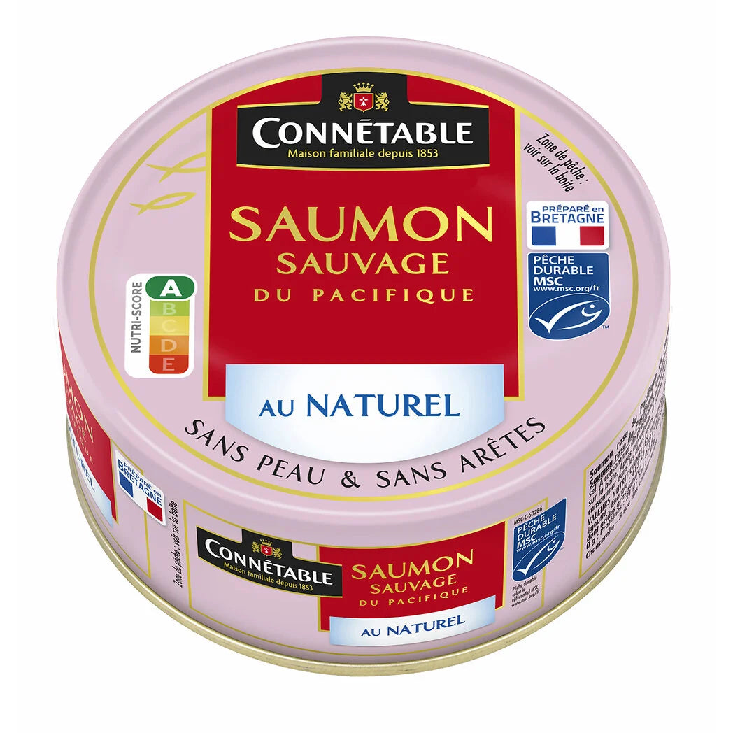 CONNETABLE Saumon sauvage au naturel 112g