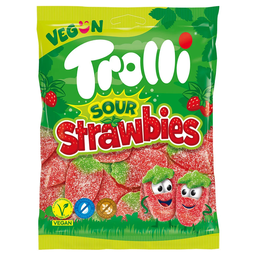 TROLLI Bonbons acidulés fraise 175g