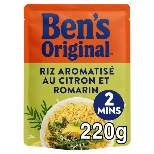 BEN'S ORIGINAL Riz aromatisé au citron et romarin 220g
