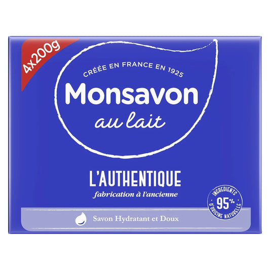 MONSAVON L'Authentique Moisturizing Soap 4 x 200g