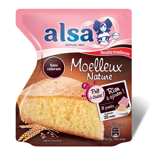 ALSA Préparation pour gâteau moelleux nature 500g