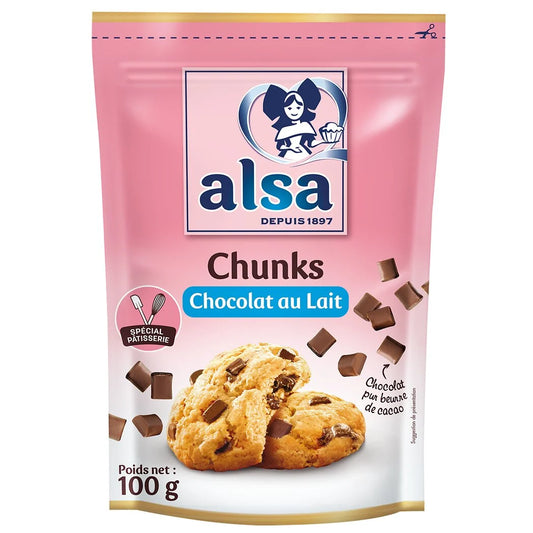 ALSA Chunks de chocolat au lait 100g