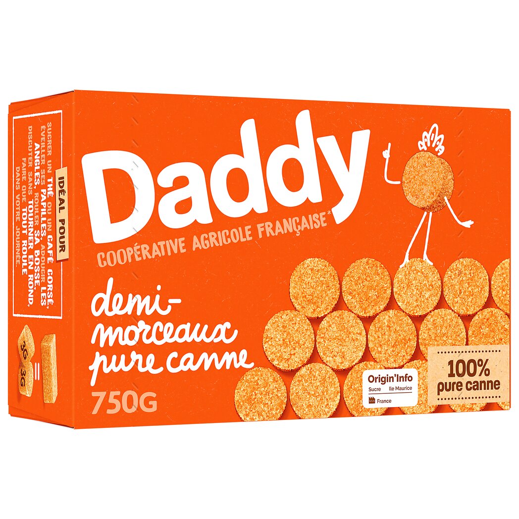 DADDY Demi-morceaux pure canne 750g