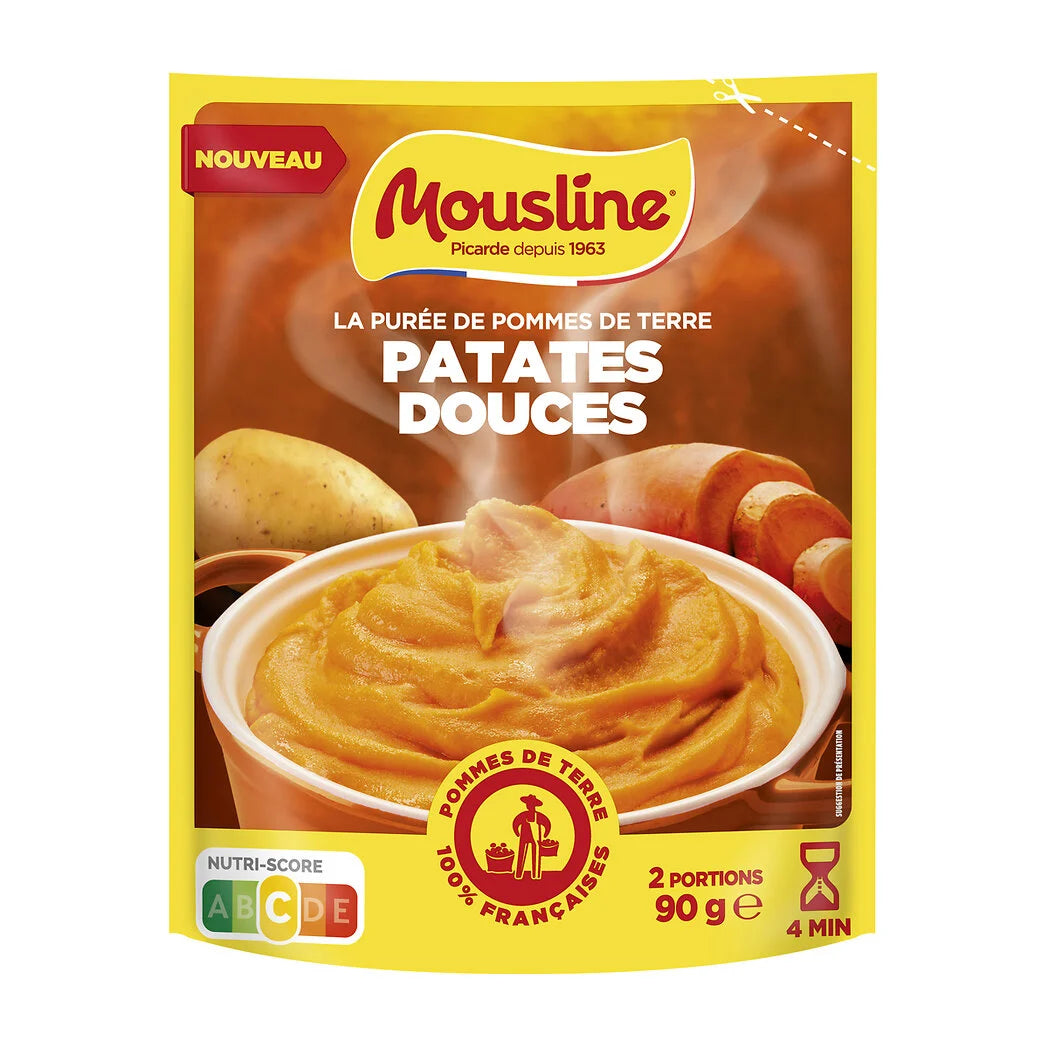 MOUSLINE Purée de pomme de terre et patate douce 90g