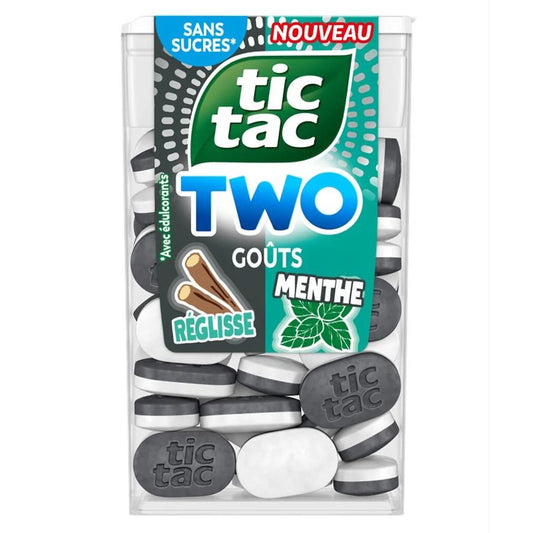 TIC TAC Pastilles réglisse menthe avec édulcorants 38.5g