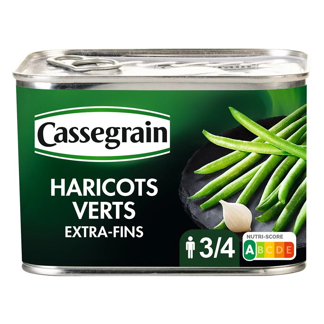 CASSEGRAIN Haricots verts extra-fins 390g