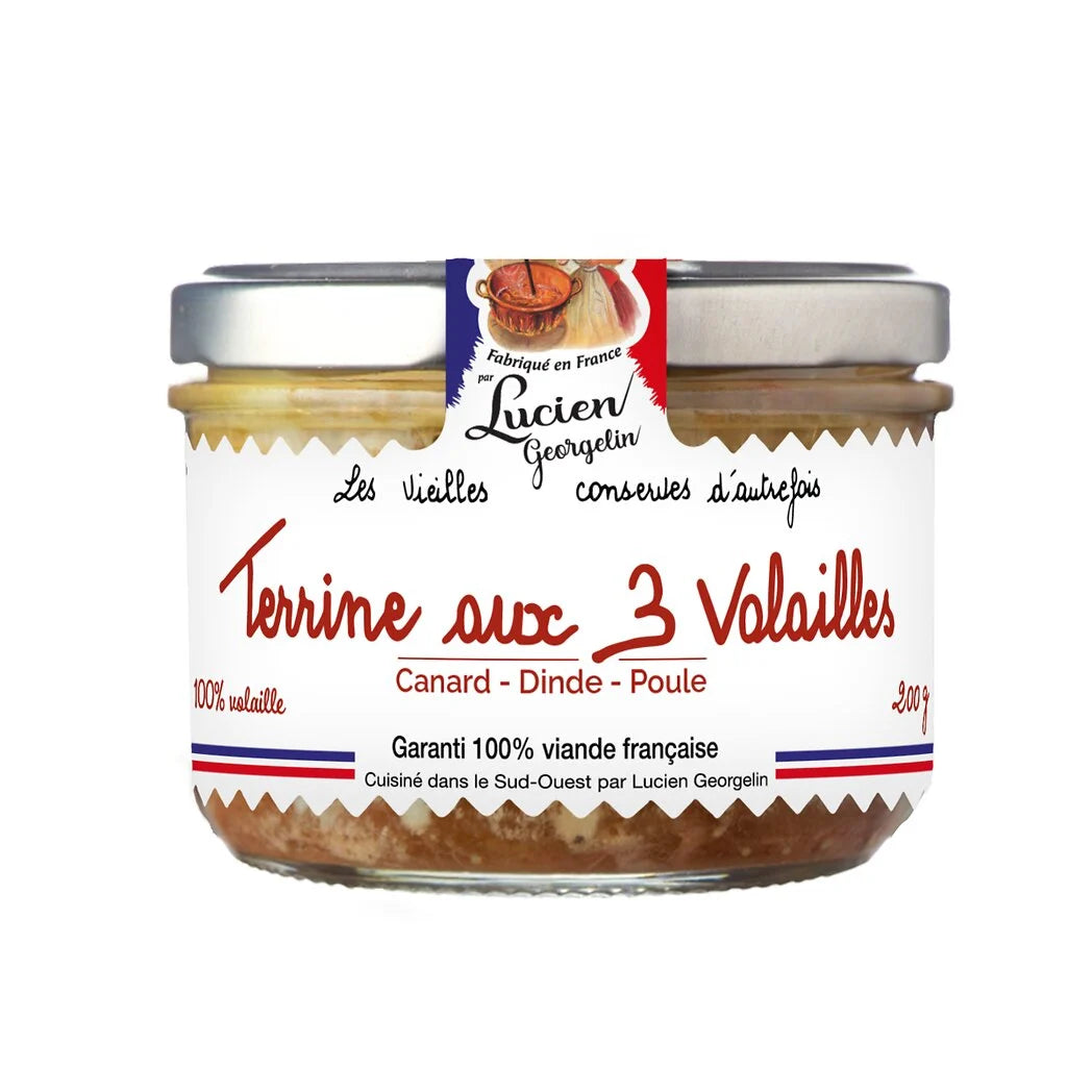 LUCIEN GEORGELIN Terrine aux 3 volailles 200g
