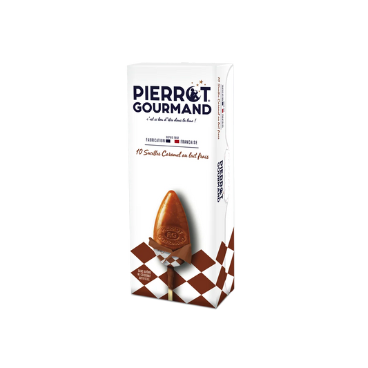 PIERROT GOURMAND 10 Caramel Lollipops 130g