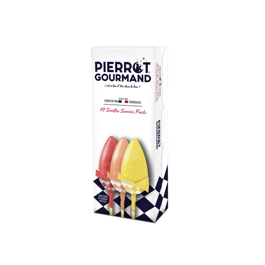 PIERROT GOURMAND 10 Fruit-Flavored Lollipops 130g