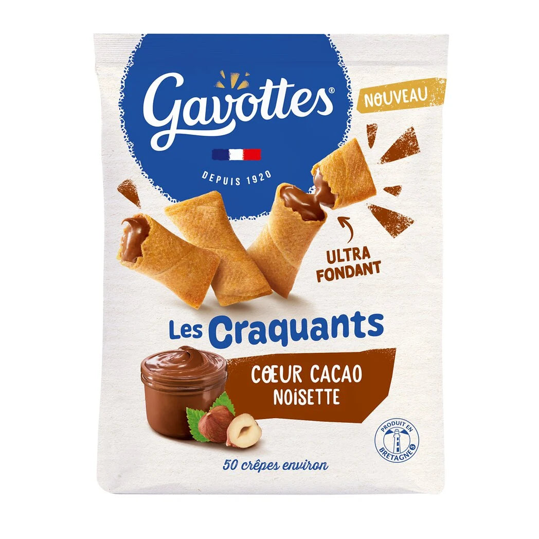 GAVOTTES Crêpes fourrés cacao noisette 175g