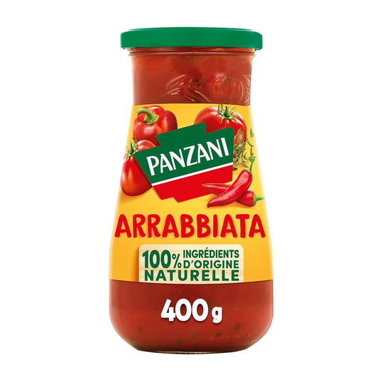 PANZANI Sauce Tomates Arrabiata aux poivrons et piment 400g