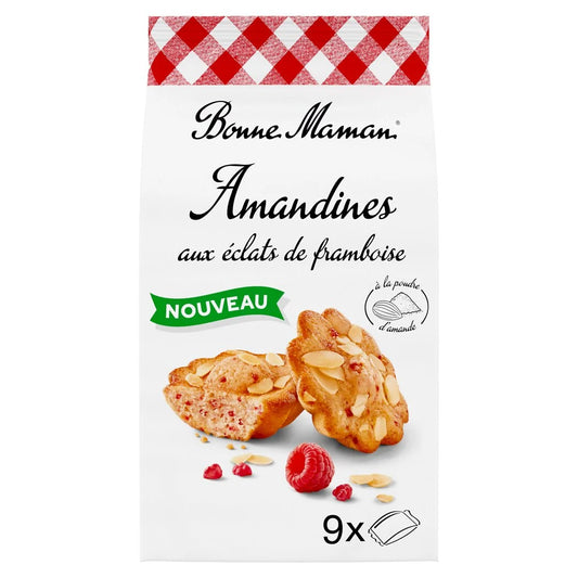 BONNE MAMAN Amandine aux éclats de framboise x9 - 225g