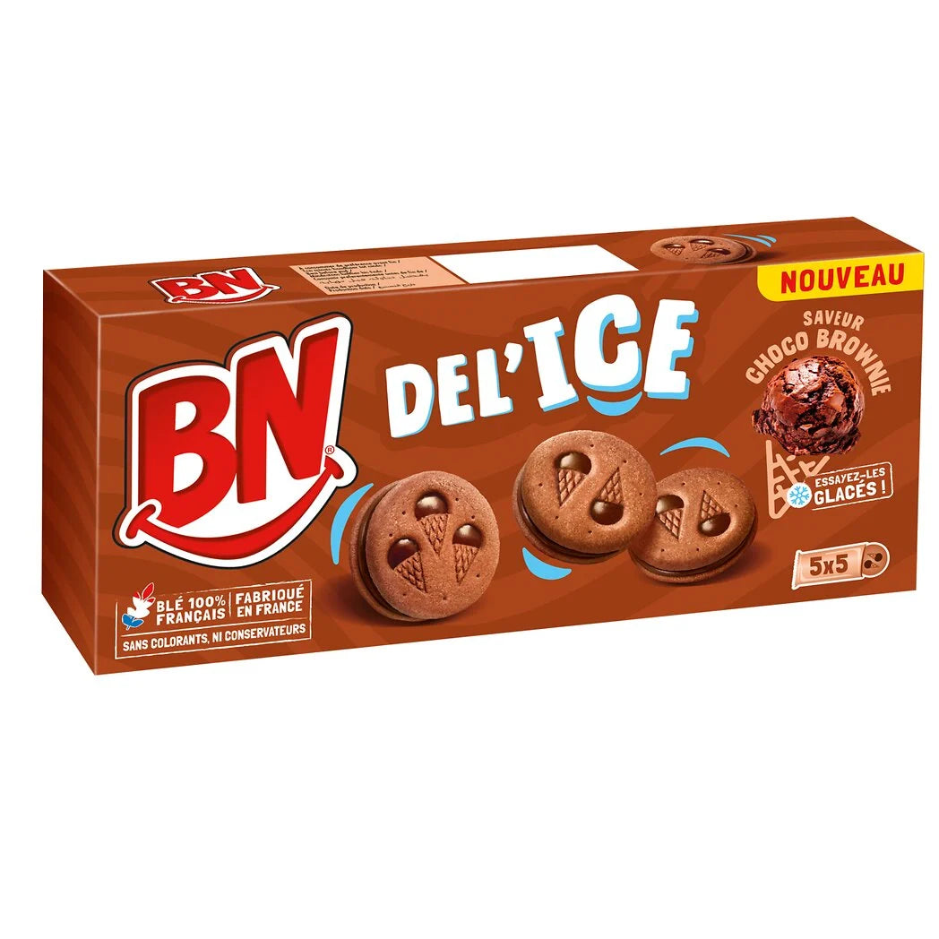 BN Mini biscuits cacaotés fourrés goût chocolat 185g
