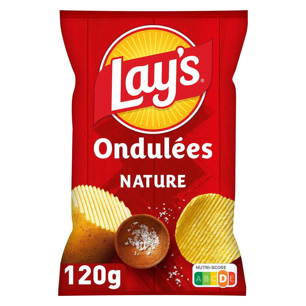 LAY'S Chips craquantes max nature 120g