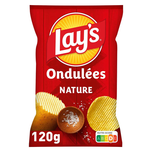 LAY'S Chips craquantes max nature 120g