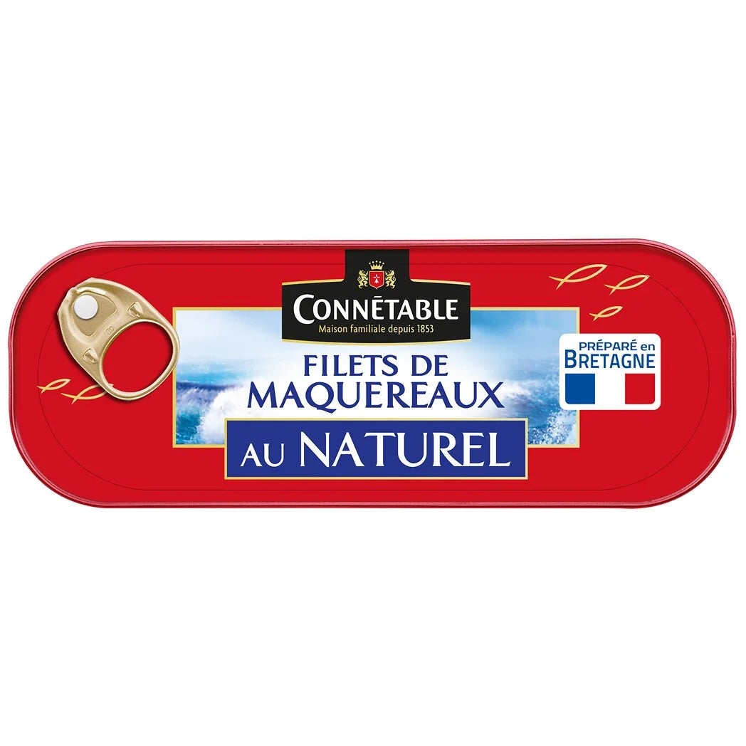 CONNETABLE Filets de maquereaux au naturel 151g
