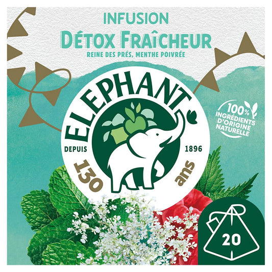 ELEPHANT Fresh Detox - Meadowsweet Infusion , peppermint , raspberry & nettle leaf x20