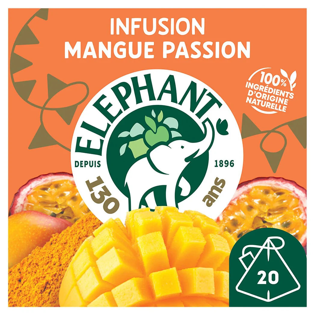 ELEPHANT Mango, Passion Fruit & Turmeric Infusion x20