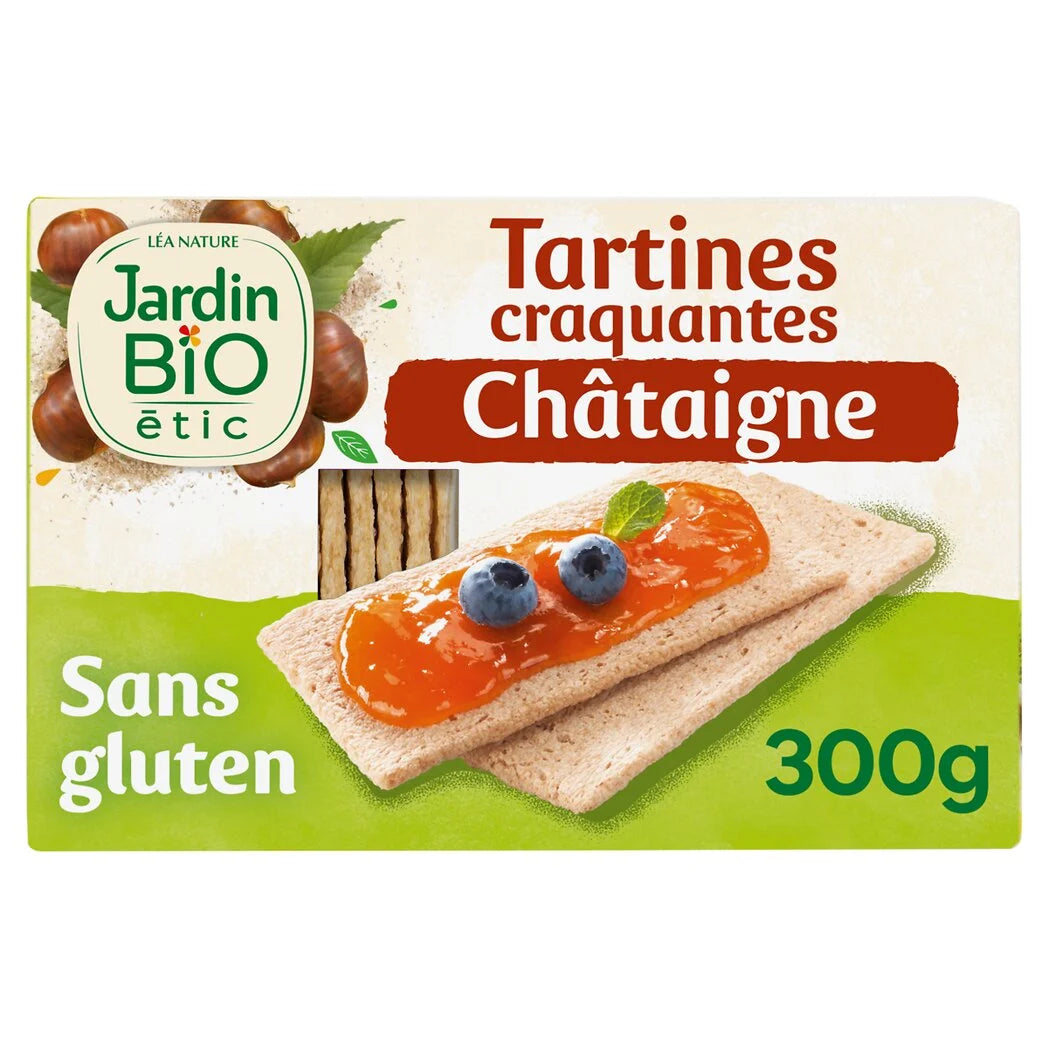 JARDIN BIO Organic Gluten-Free Chestnut Crispbread 300g