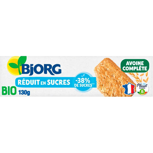 BJORG Biscuits avoine complet Bio 130g