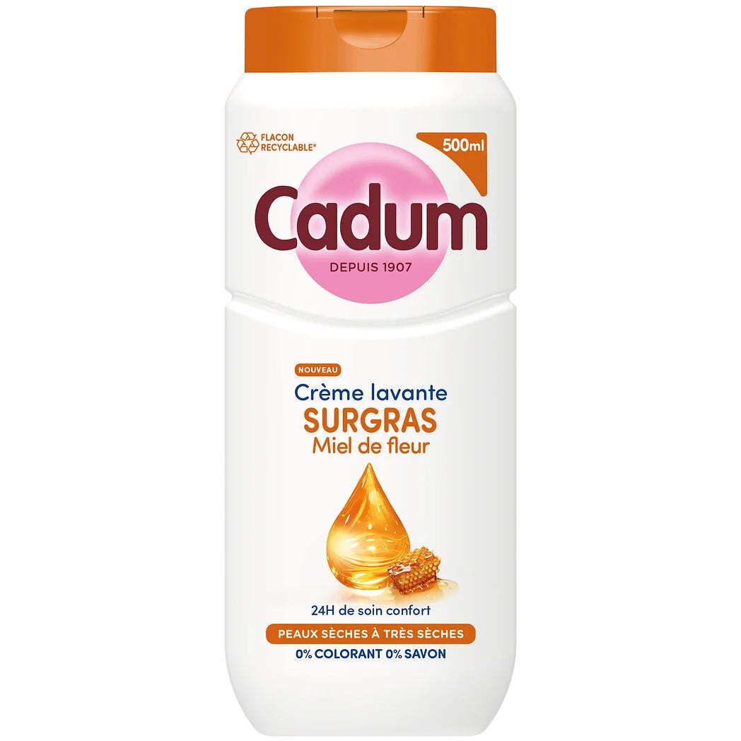CADUM Creme de banho extra rico com mel de flor 450ml