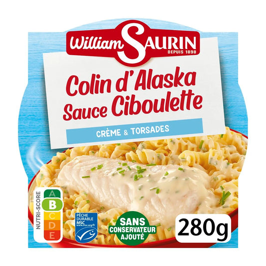 WILLIAM SAURIN Colin d'Alaska sauce ciboulette 280g