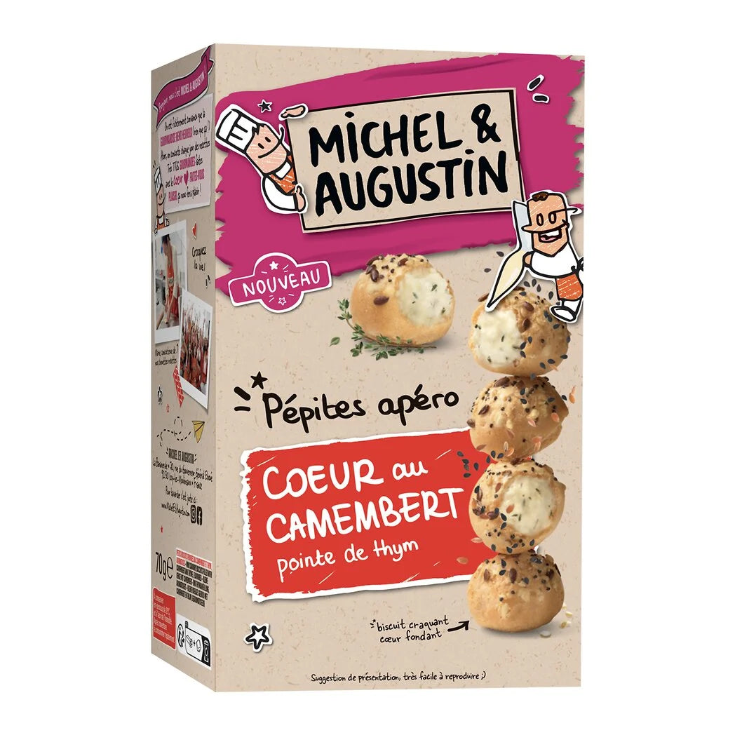 MICHEL ET AUGUSTIN Blätterteiggebäck für den Aperitif mit Camembert de Normandie AOP