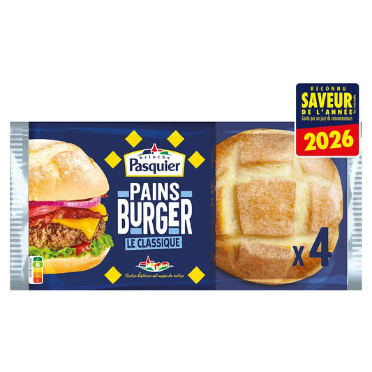 PASQUIER Pains burger - Le classique x4 - 235g*