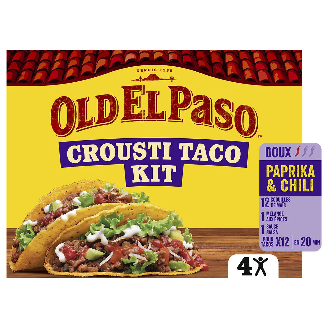 OLD EL PASO Taco Shell Kit (12 Pack - 287g)
