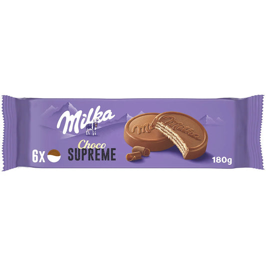 MILKA Gaufrettes Choco Supreme x6 - 180g