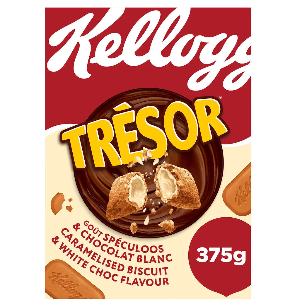 Kellogg's Trésor - Céréales goût spéculoos et chocolat blanc 375g