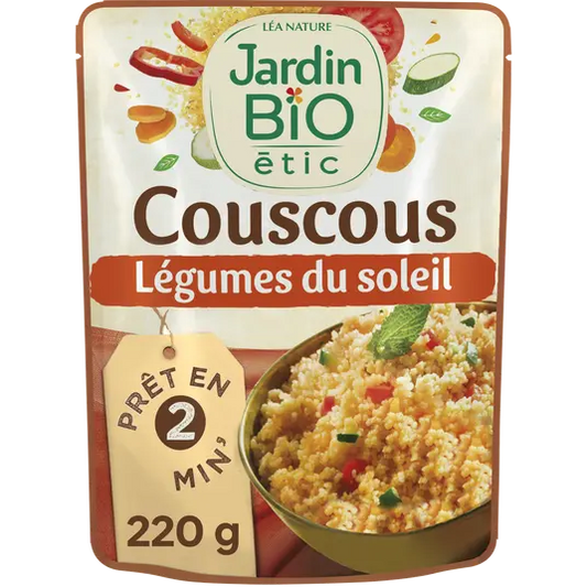 JARDIN BIO Organic Sun-Drenched Vegetable Couscous 220g