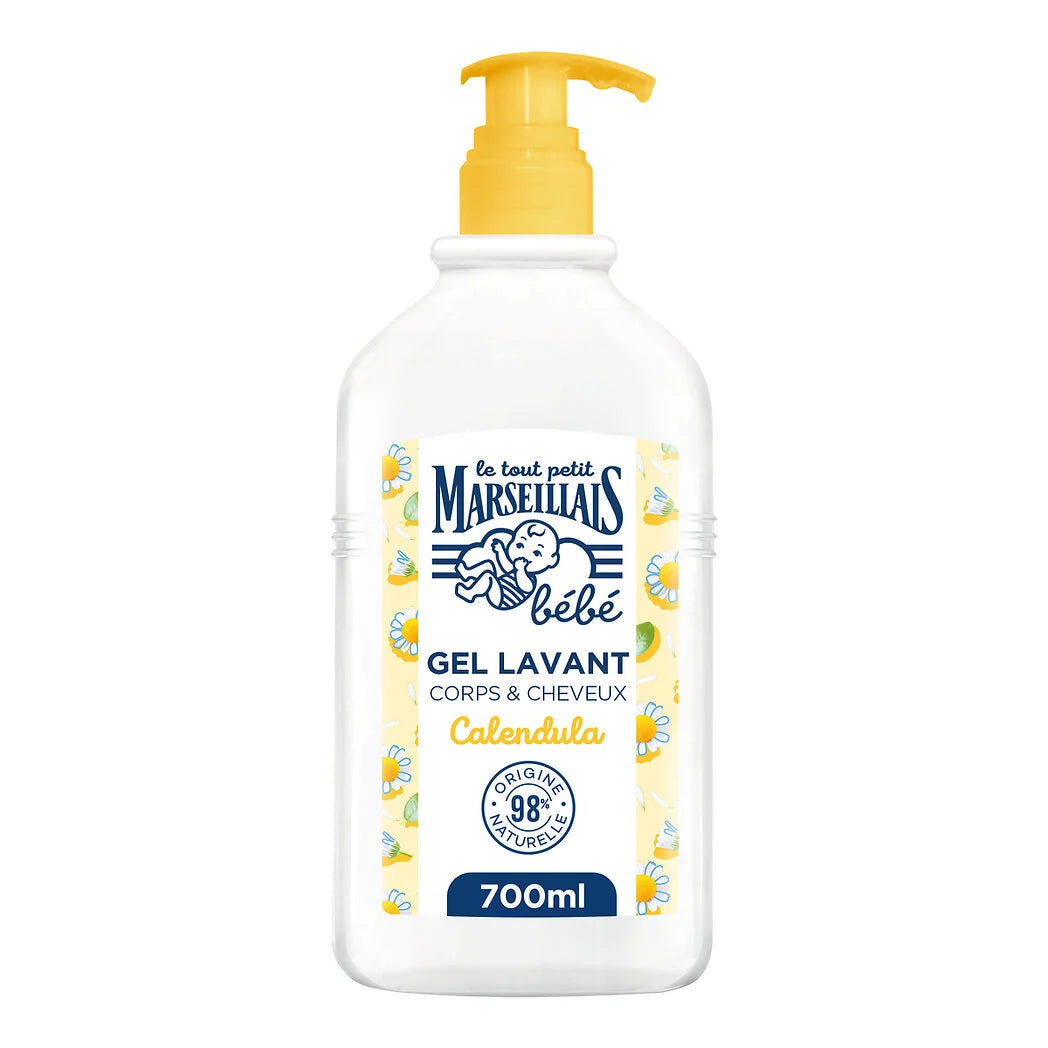 LE PETIT MARSEILLAIS Bébé gel lavant doux 2en1 calendula 700ml