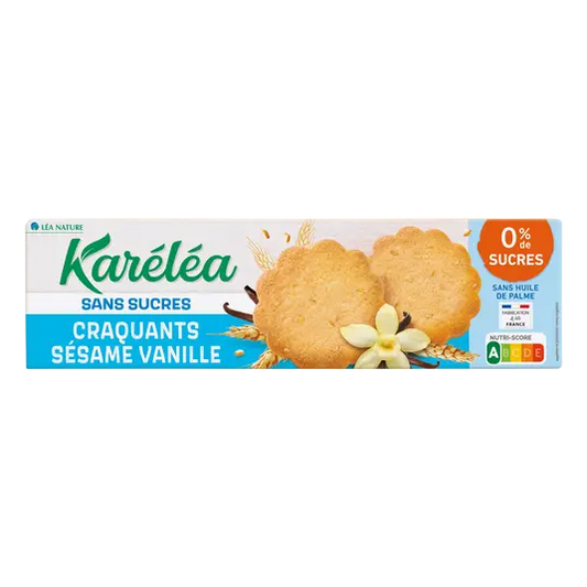 KARELEA Sugar-Free Gourmet Sesame Vanilla Biscuits 132g