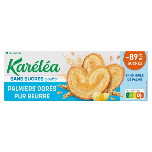 KARELEA Sugar-Free Golden Palmier Pastries 100g