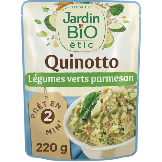JARDIN BIO Organic Green Vegetable & Parmesan Quinotto 220g