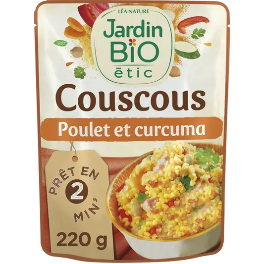 JARDIN BIO Organic Chicken & Turmeric Couscous 220g