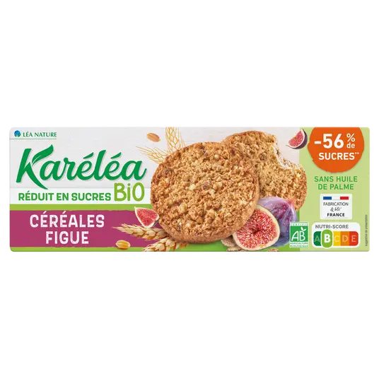 KARELEA Organic Low Sugar Cereal & Fig Biscuits 150g