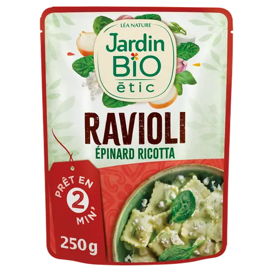 JARDIN BIO Organic Spinach & Ricotta Ravioli 250g