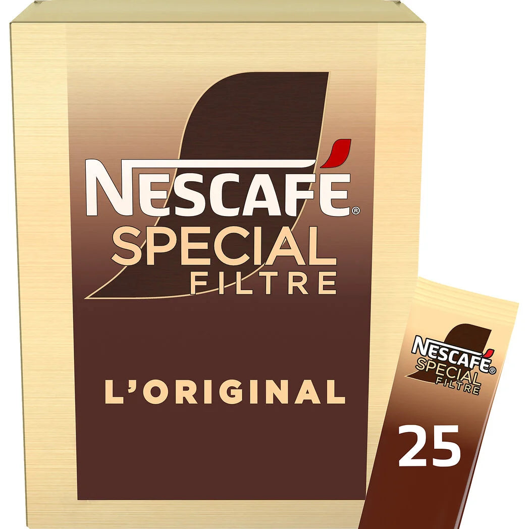 NESCAFE Café soluble Spécial Filtre Original Sticks 50g - 25 sticks
