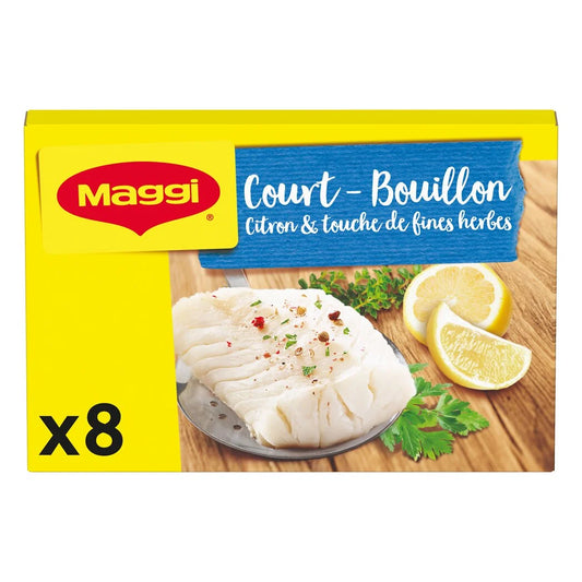 MAGGI Court bouillon cubes citron et fines herbes x8 - 90g