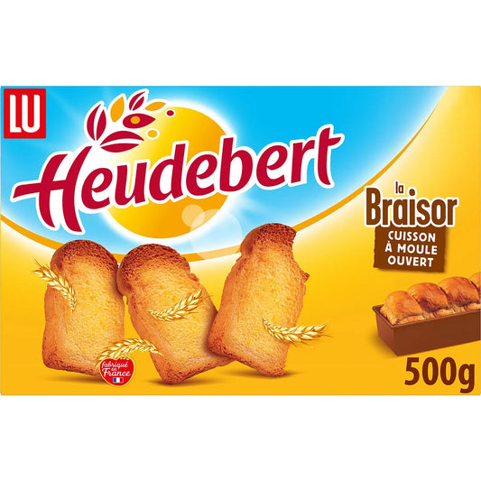 HEUDEBERT Biscottes La Braisor dorée et savoureuse x60 - 500g
